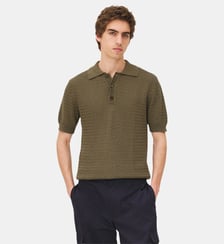 Polo manches courtes Haring Brown Noyoco