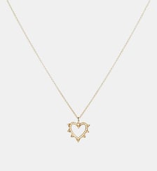 Collier Rockaway Cœur diamants et or jaune Statement