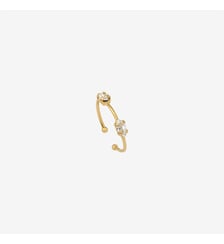 Bague double divine crystal Caroline Najman