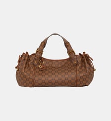 Sac à mainen toile enduite monogrammée et cuir - 24H Gerard Darel
