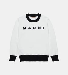 Pull à col rond avec logo Marni