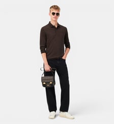 Sac à main The Blend monogrammes  Lacoste