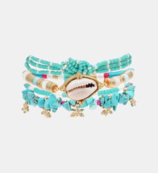 Bracelet manchette multiliens avec perles et pampilles FIORES Hipanema