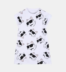 Robe à manches courtes Karl Lagerfeld Kids