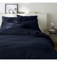 Housse de couette de satin de coton lavé, 118 fils La Redoute Interieurs