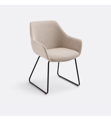 Fauteuil de table pieds traîneau La Redoute Interieurs