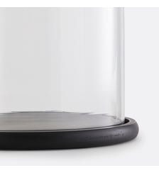 Cloche en verre avec socle noir H32 cm La Redoute Interieurs