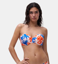 Haut de maillot de bain bandeau coques bretelles amovibles Chantelle