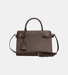 Sac à main moyen modèle Emilie en cuir grainé Le Tanneur