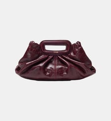 Milpli mini Clutch en cuir craquelé Maje