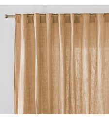 Rideau lin lavé pattes cachées La Redoute Interieurs