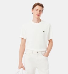 T-shirt Piqué épais coton et lin Lacoste