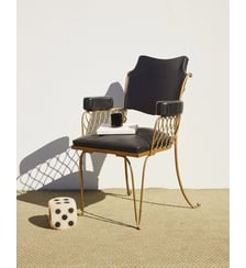 Fauteuil de coiffeur en cuir Ernest N°1581- Produit chiné Debongout