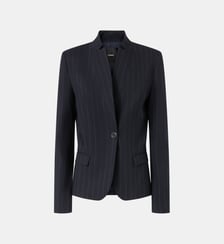 Blazer cintré en laine à rayures Pinko