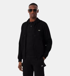 Sweatshirt à capuche zippé molleton Lacoste