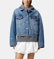 Veste en jean avec poches poitrine Pinko