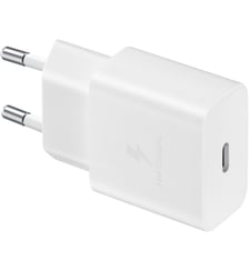 Chargeur secteur USB-C 15W + cable blanc Samsung