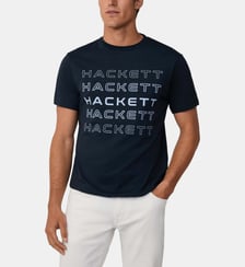 T-Shirt Coupe Regular Avec Logo Dégradé Hackett London