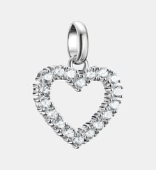 Pendentif Charm cœur avec pierres blanches Connect Thomas Sabo
