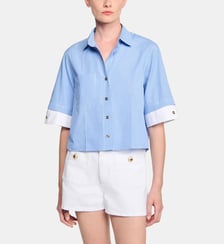 Short en denim évasé  Sandro