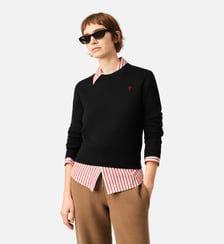 Pull Col Rond Ami De Coeur En Laine AMI Paris