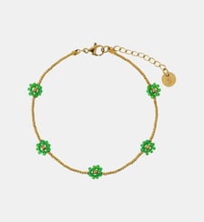 Bracelet  Prairie avec fleurs à perles Miyuki Les Cléias