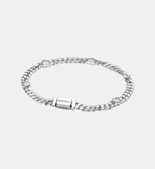 Bracelet Maille Cubaine Cœur Pandora