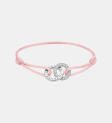 Bracelet textile Together rose avec zirconia Thomas Sabo