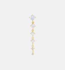 Boucle d'oreille puce pendante Avalanche argent Nebuleuse Bijoux