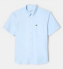 Chemise manches courtes regular fit Oxford Lacoste