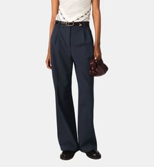 Pantalon de tailleur à rayures Maje