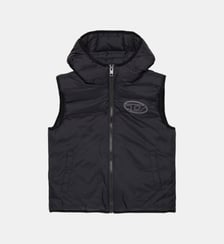 Gilet léger matelassé avec logo Diesel Kids