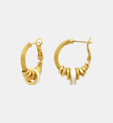 Boucles d'oreilles créoles   doré à l'or fin - Alicudi Satellite