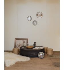 Table basse en cuir Donna N°582- Produit chiné Debongout