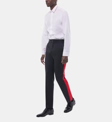 Pantalon de smoking ajusté en laine Fursac