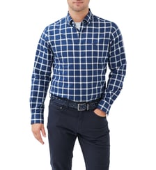 Chemise slim en coton oxford à carreaux col boutonné Gunn unisexe Rodd & Gunn