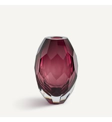 Vase en verre épais bourgogne AM.PM