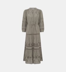Robe longue à broderies en coton - RHONIE Gerard Darel