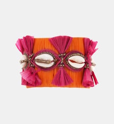 Bracelet jonc en raphia avec coquillages VULNY Hipanema
