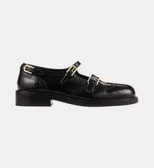 Derbies ouvertes multi-boucles en cuir Sandro
