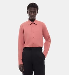 Chemise col cassé en twill de coton Fursac