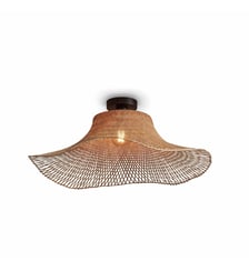 Plafonniere Ibiza - Bambou Noir - 65x65x20cm Good&Mojo