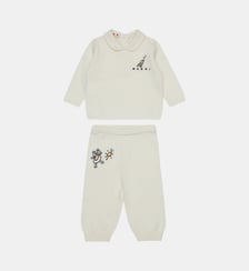 Combinaison bébé avec broderie sur le devant Marni