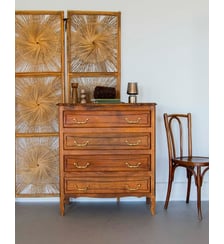 Commode en bois foncé Garance N°585- Produit chiné Debongout