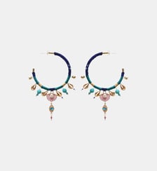 Boucles d'oreilles créoles avec pampilles PAYOTT Hipanema