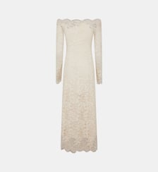 Robe longue en dentelle Rabanne