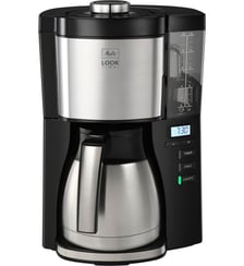 Cafetière look v therm timer noir acier brossé Melitta