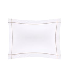 Taie d'oreiller en percale de coton Yves Delorme