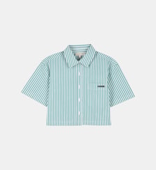 Chemise rayée manches courtes Michael Kors Kids