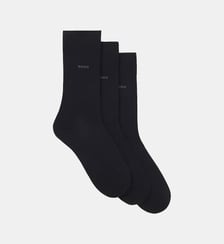 Lot de 3 paires de chaussettes en coton stretch BOSS